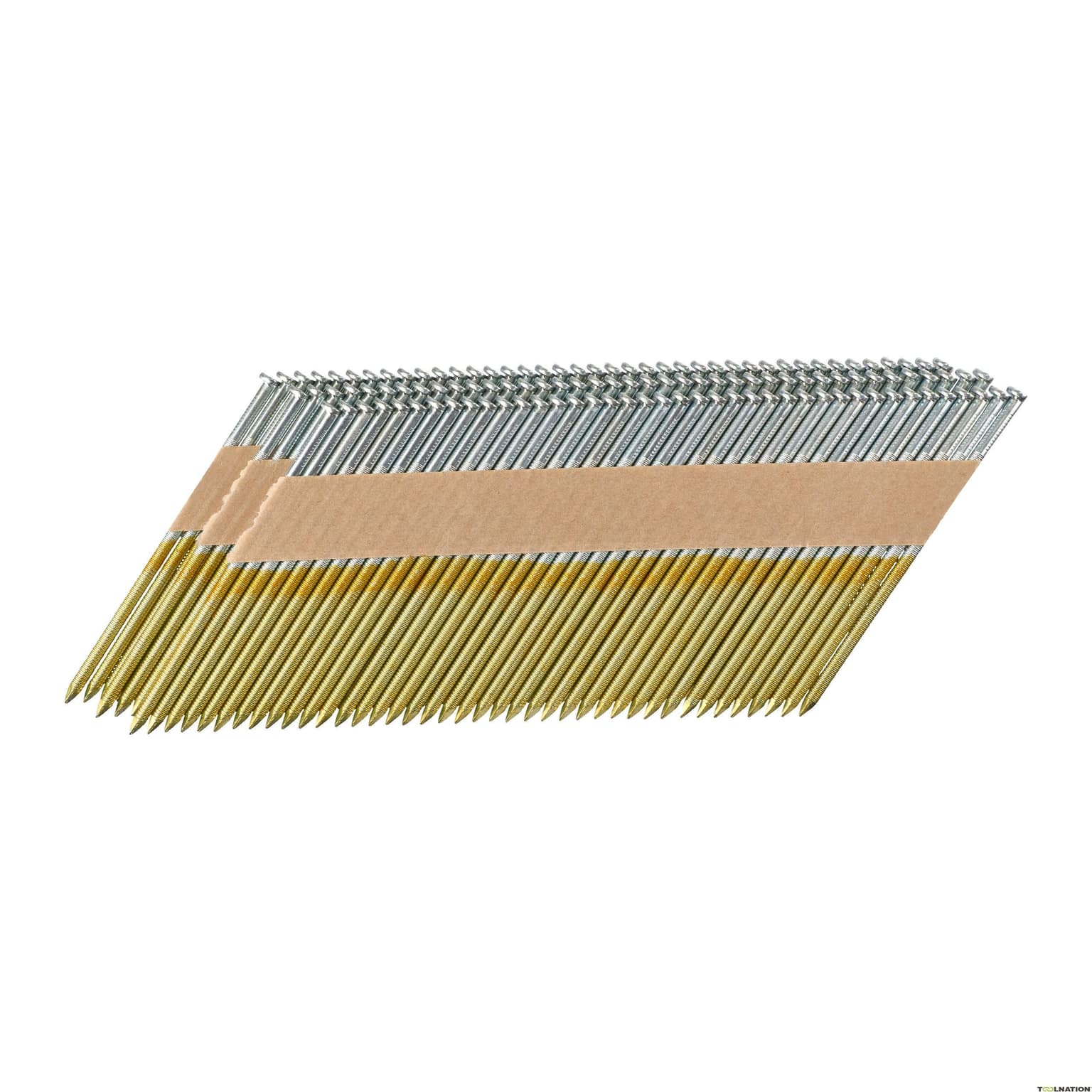 Milwaukee 34° D-Head 90 mm Nails with Ribbed Shank, Galvanized Finish (3000 pcs)
