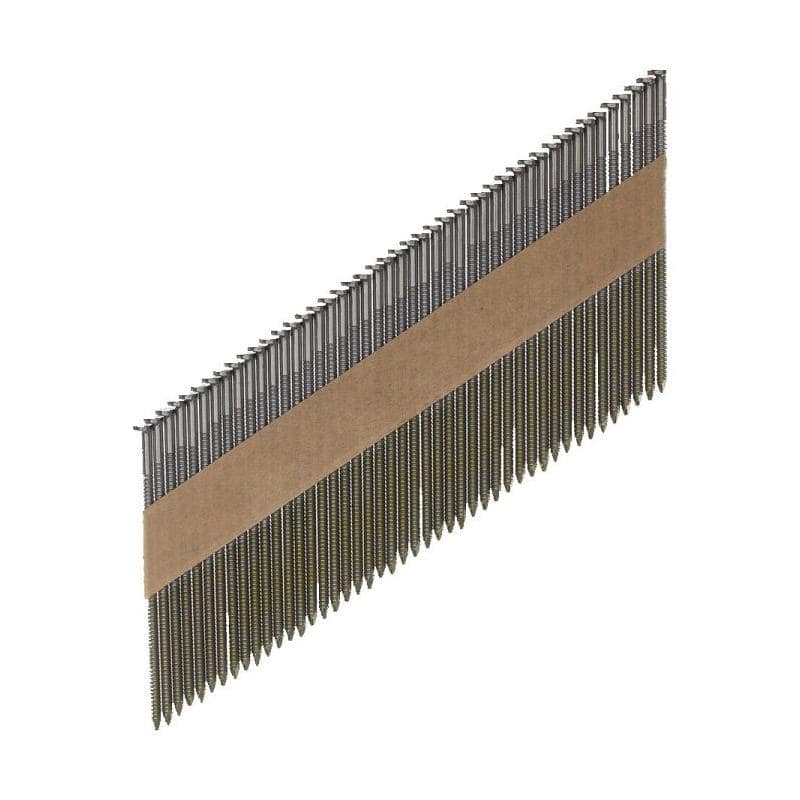 Milwaukee 34° D-Head 75 mm Nails with Ribbed Shank, Bright Finish, SC1 (2200 pcs)