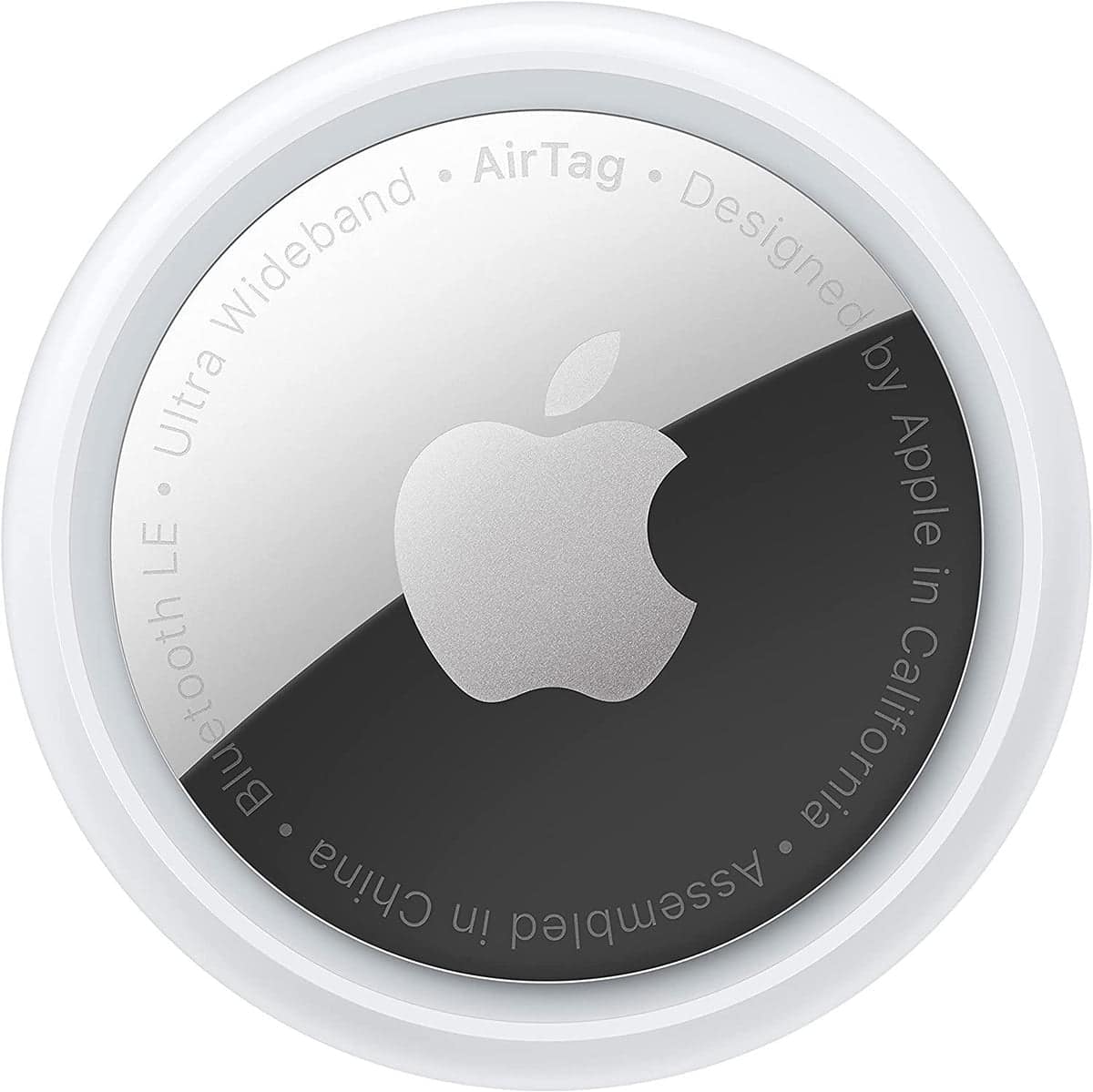 Apple AirTag Bluetooth Tracker - Precision Finding - Built-in Speaker - IP67 Water Resistance - Replaceable Battery - White