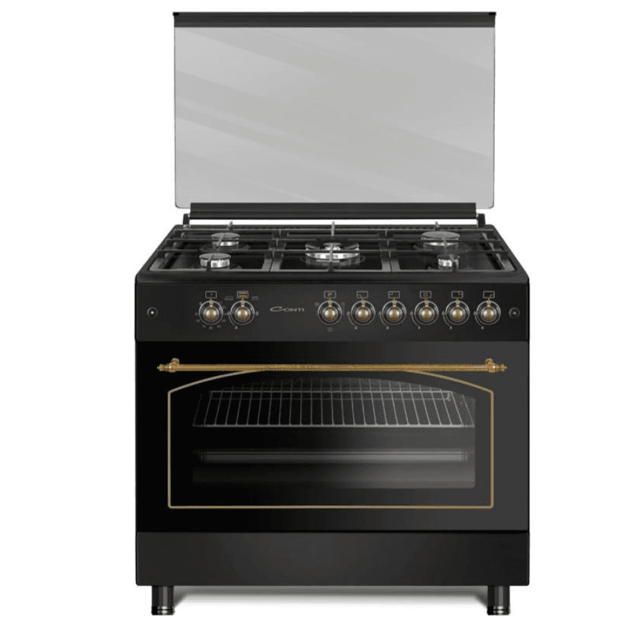 Product Title Conti Gas Cooker 90cm 5-Burner with Cast Iron Support