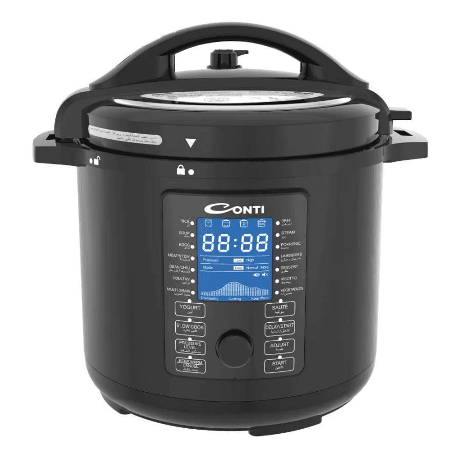 Conti 8L Digital Electric Pressure Cooker 1200W EPC08A004-BK - Black