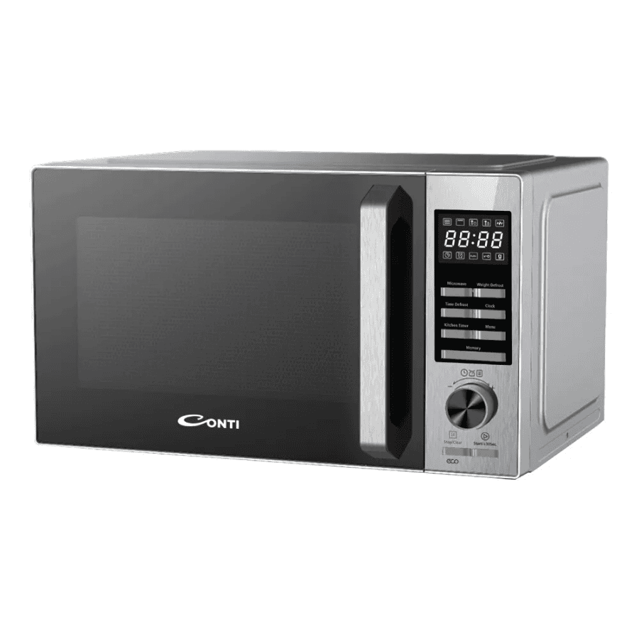 Conti Microwave 32L - Luxury Black Design, Smart Digital LED Control, Multi-Auto Cook Programs, Professional Defrost, & Child Safety Lock