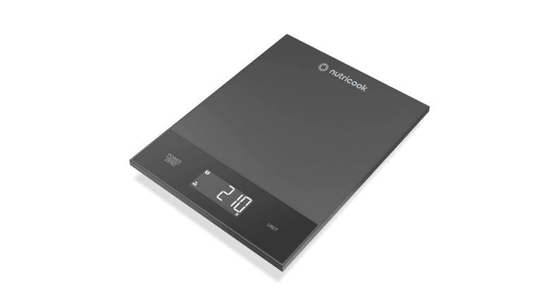NUTRICOOK Digital Kitchen Scale | 5kg Capacity | Tare Function - Black