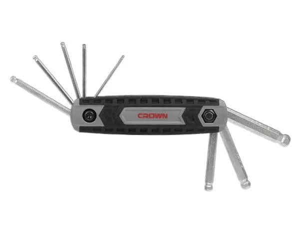 Crown 8-Piece Foldable Ball End Hex Key Set | CPHOF-BMAX08
