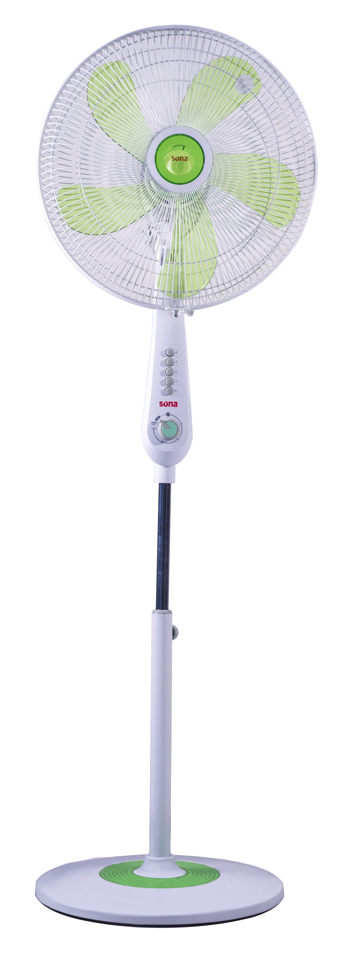 Sona 16-Inch Stand Fan with High-Efficiency Motor - 3 Speed Settings