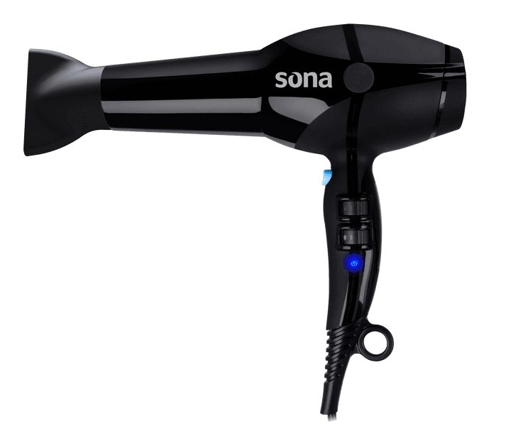 Sona 2400W Hair Dryer - Ionic Technology with 3 Heat Settings & 2 Speeds