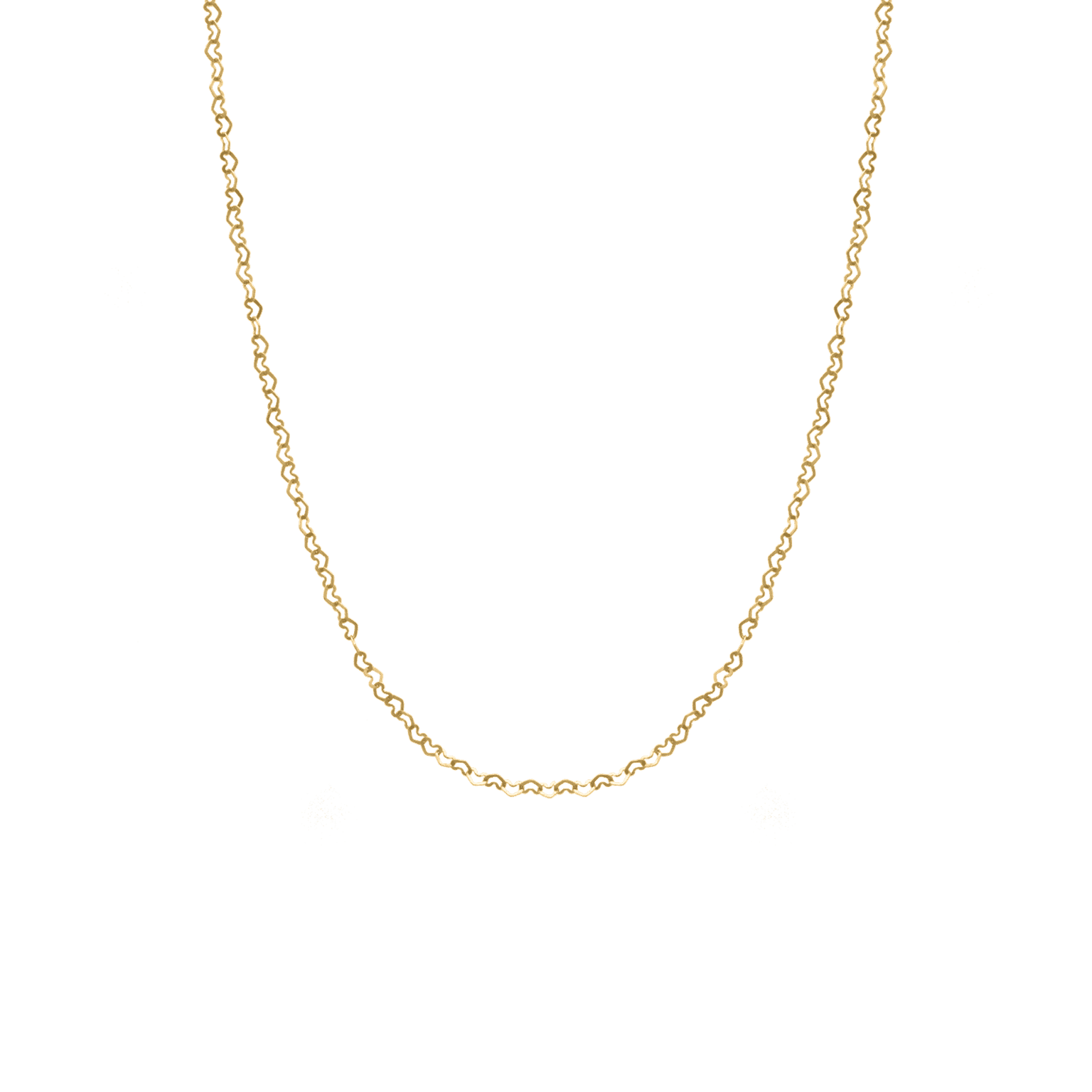 Baby Chic Fine Jewelry Heart Links Chain Necklace