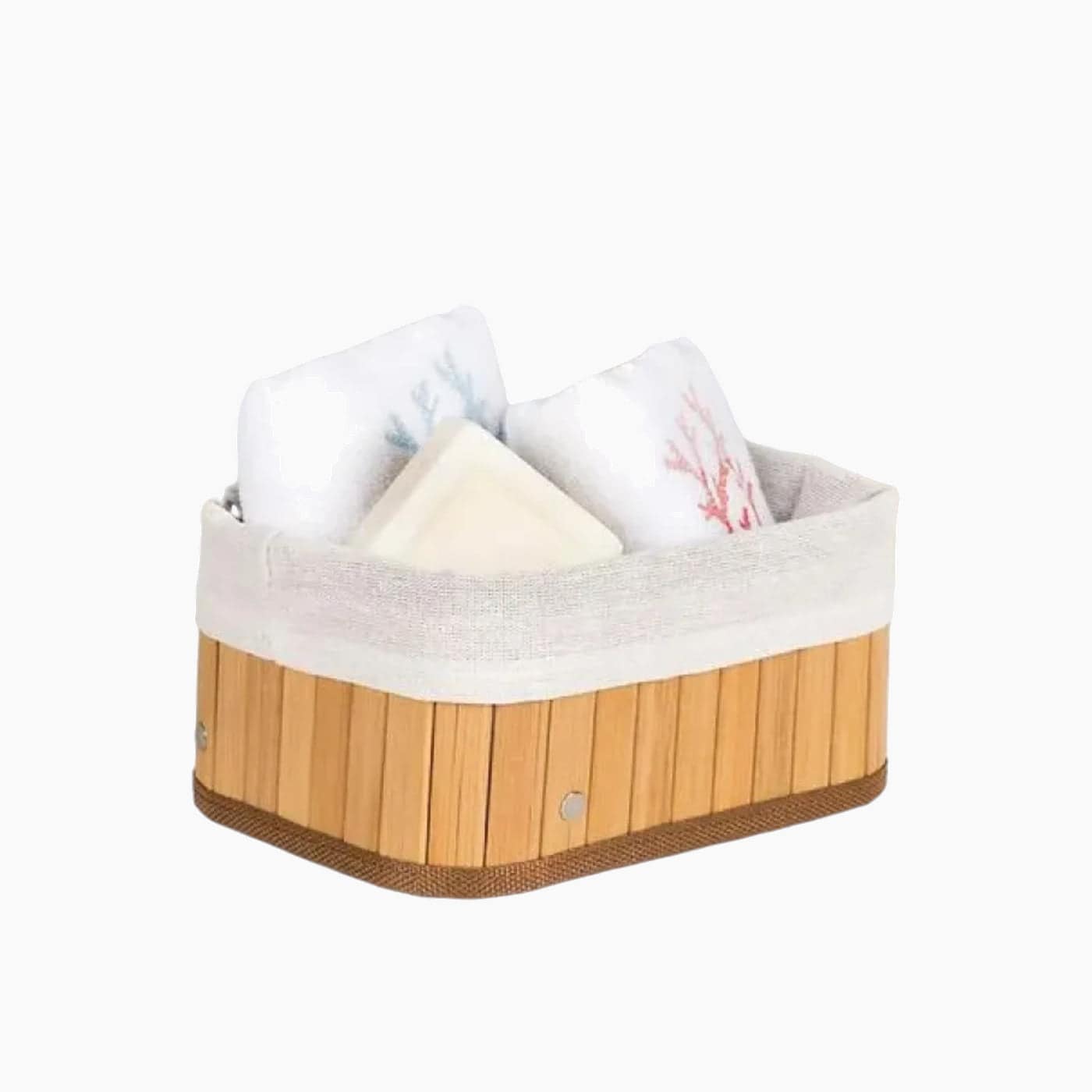 H Living Fancy Foldable Basket Beige