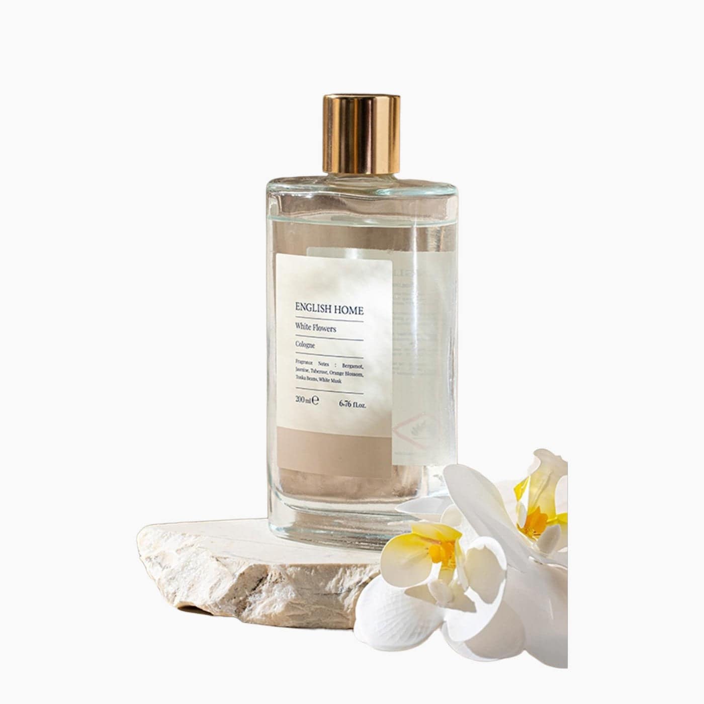 H Living White Flowers Cologne 200 ml Beige