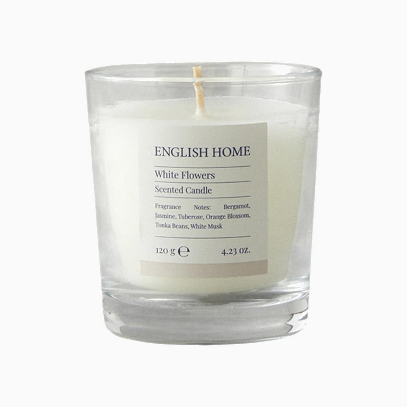 H Living White Flowers Scented Candle 120 g
