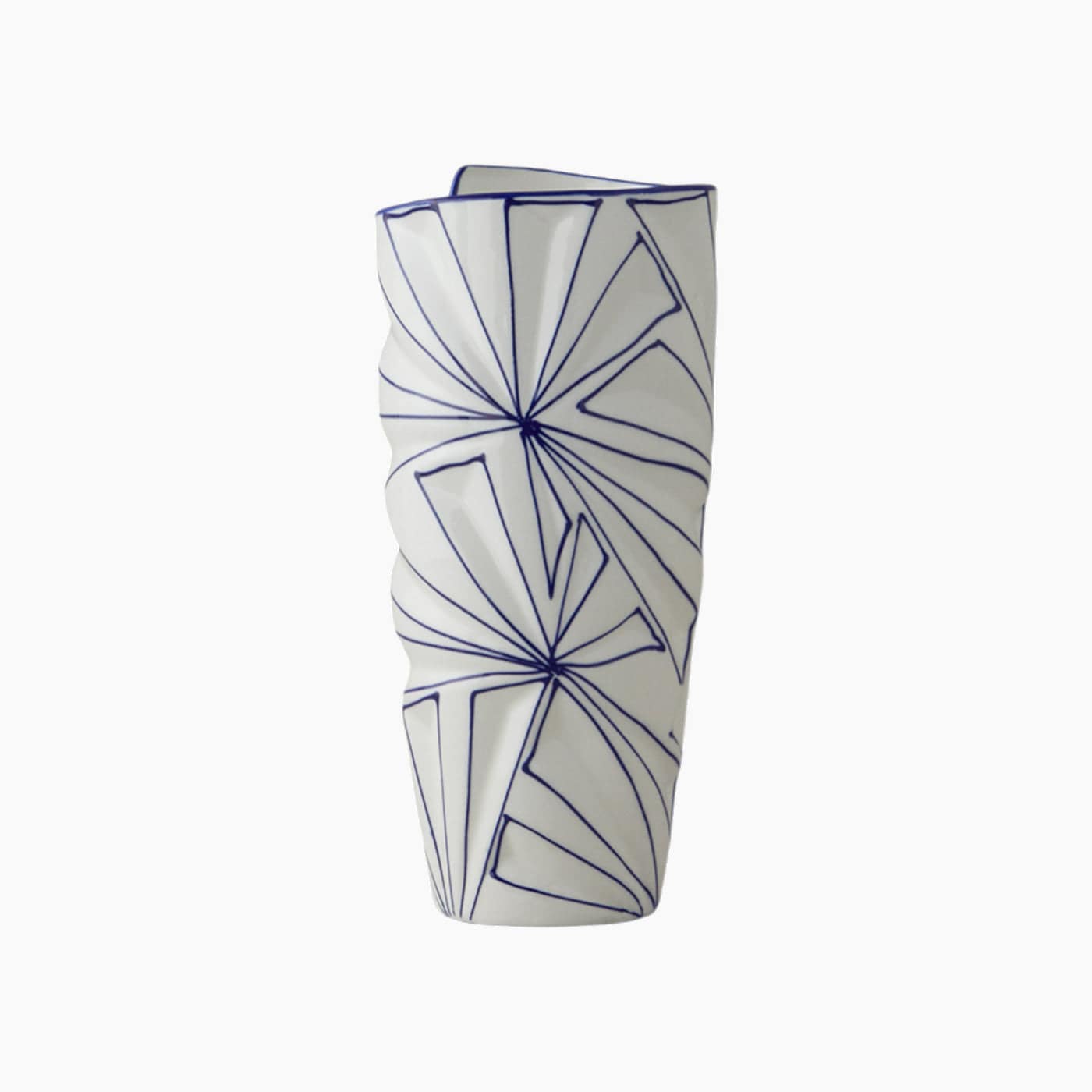 H Living Gusto Vase 35 cm White - Blue