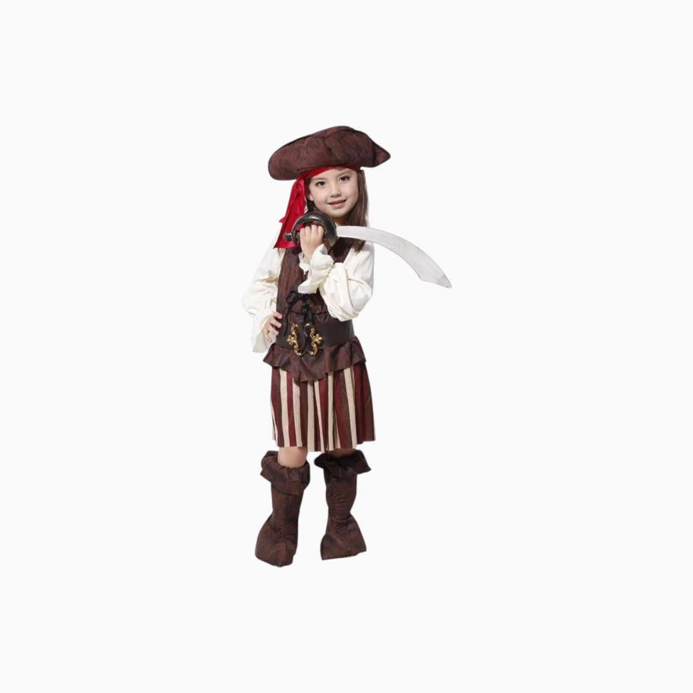 Candever Girls Pirate Captain Costume Set