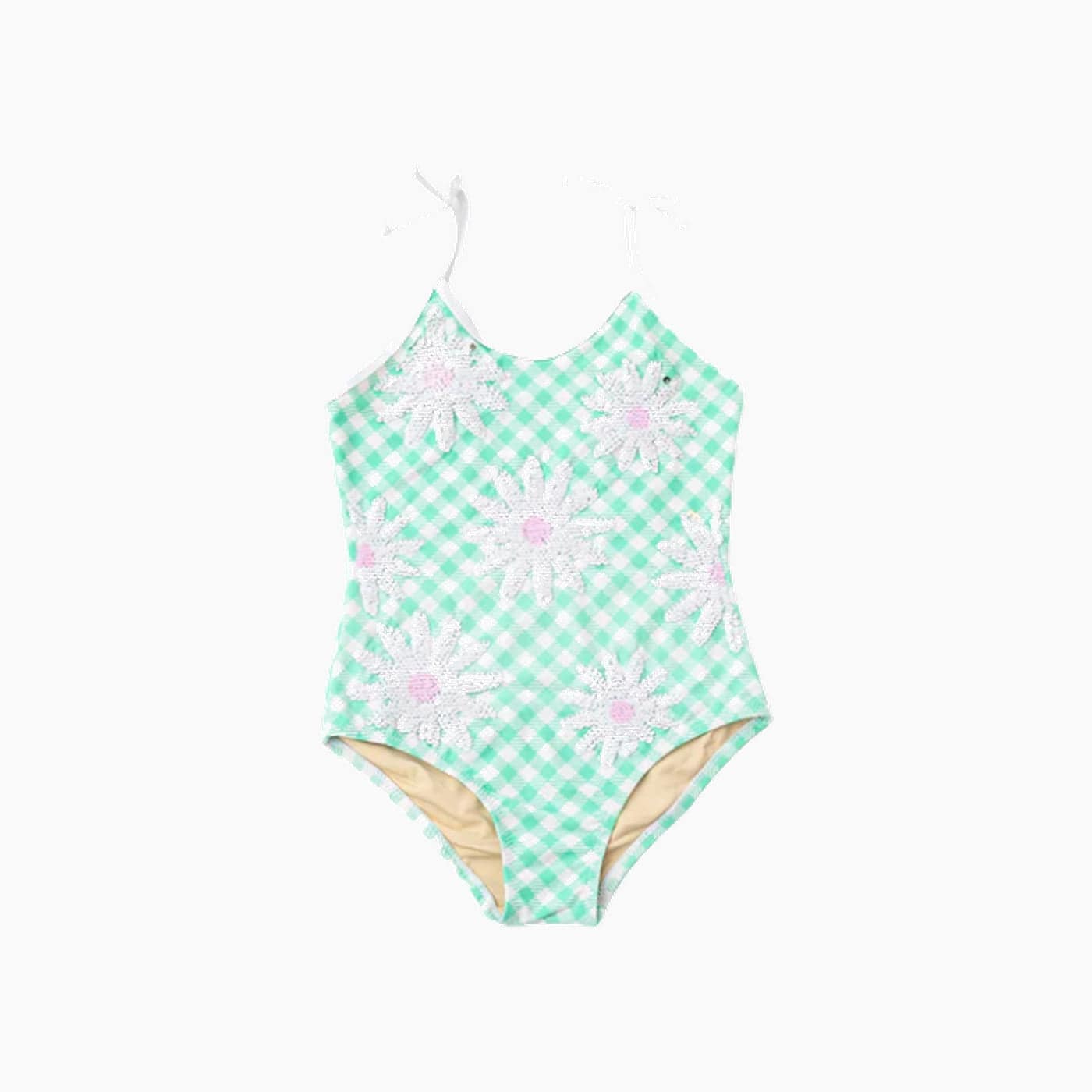 Shade Critters Daisy Stripe Sequined Swimsuit