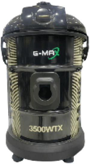 G-MAX Drum Vacuum, 3500Watts, 25Lit, Black