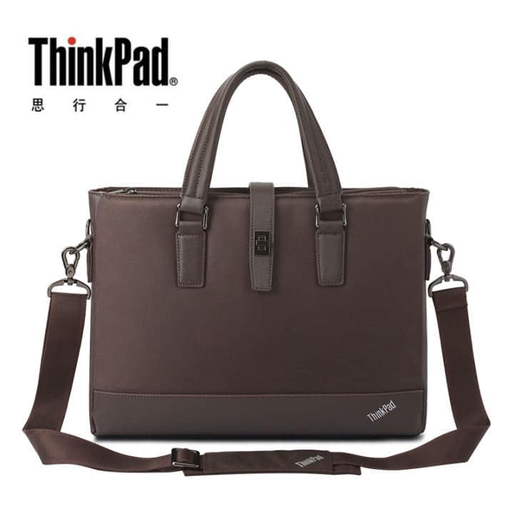 Lenovo ThinkPad Laptop Shoulder Bag Support 14Inch, Ultrabook Waterproof, Brown