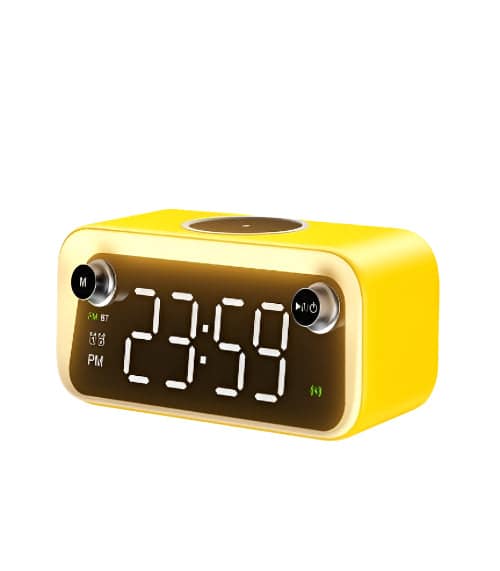 WEKOME Beluga D6 Multi-function Wireless Speaker 15W-Wireless Charging-Radio-Ambient Night Light