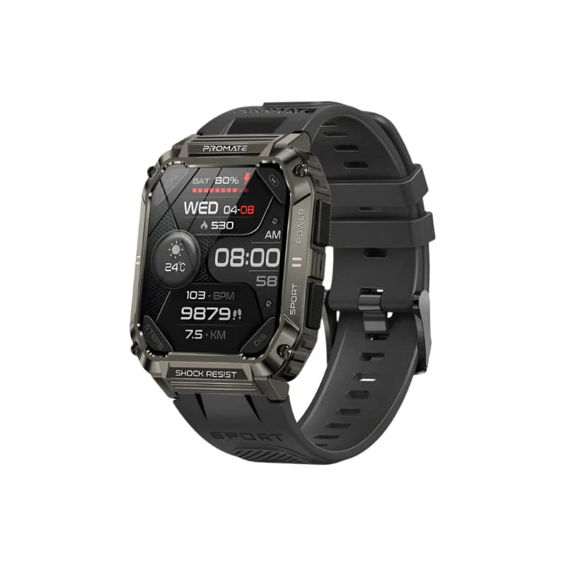 Promate Smart Watch Tough, Black