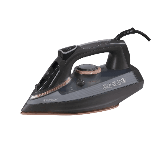 Gold Master Steam Iron, 450Ml, 2600Watts, Black