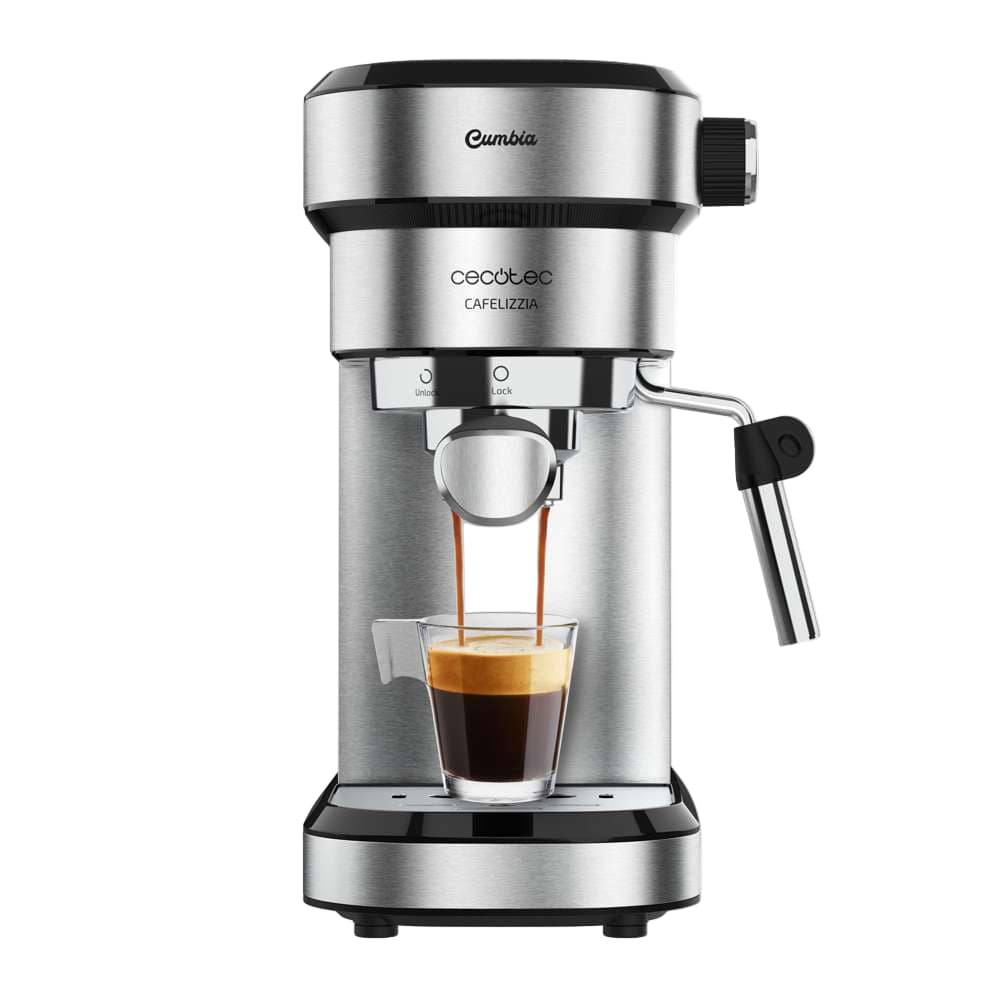 Cecotec Cafelizzia Espresso Coffee Machine, 1.2Lit, 20Bar, 1350Watts, Stainless Steel