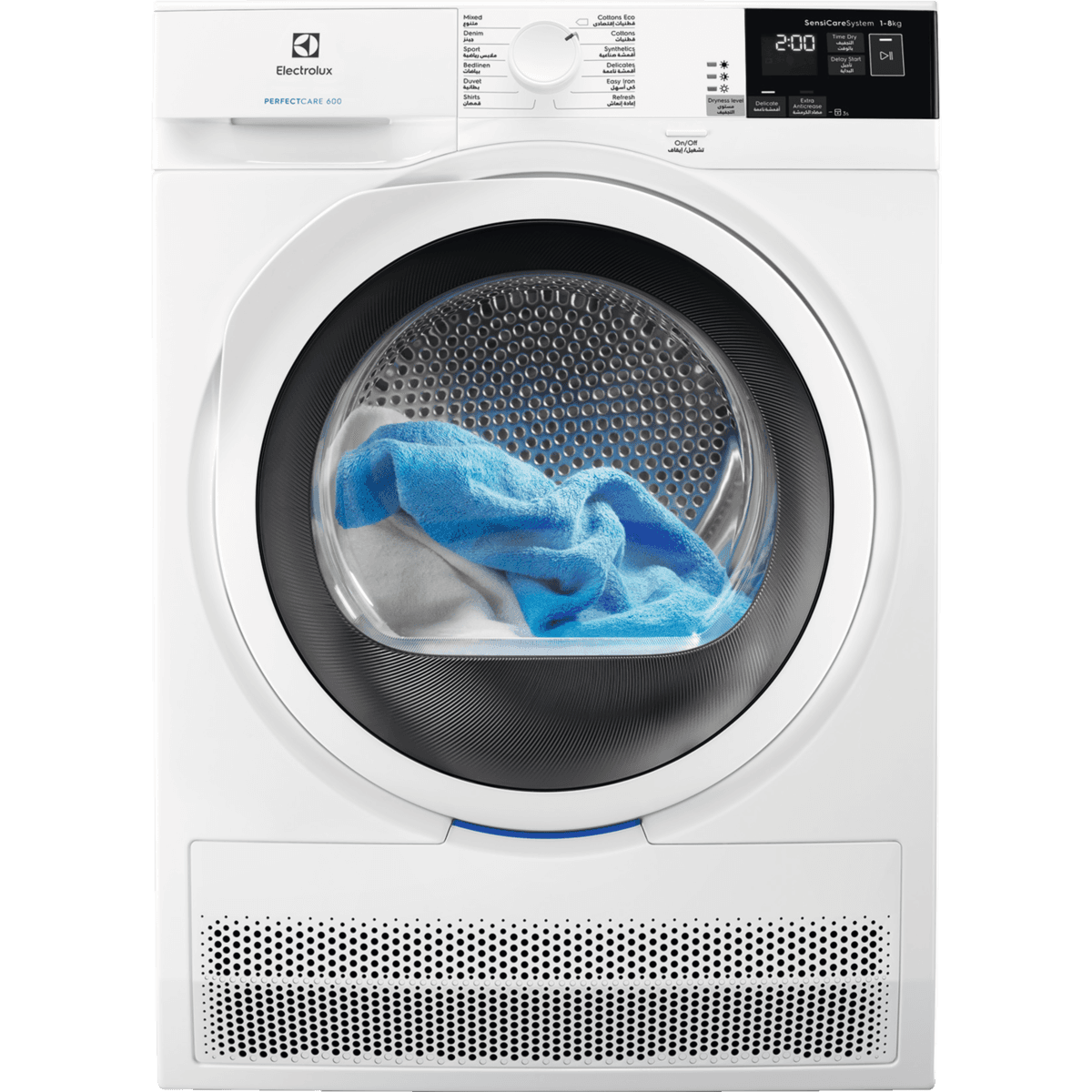 Electrolux Condenser Dryer Drum, Soft Drum, 8KG, White