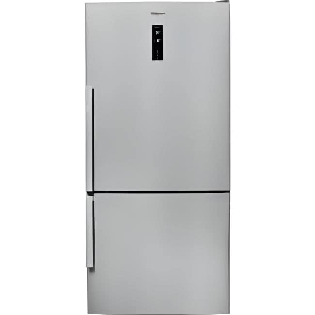 Whirlpool Bottom Mount Fridge-Freezer A++, 83Cm, 580Lit, Inox Stainless