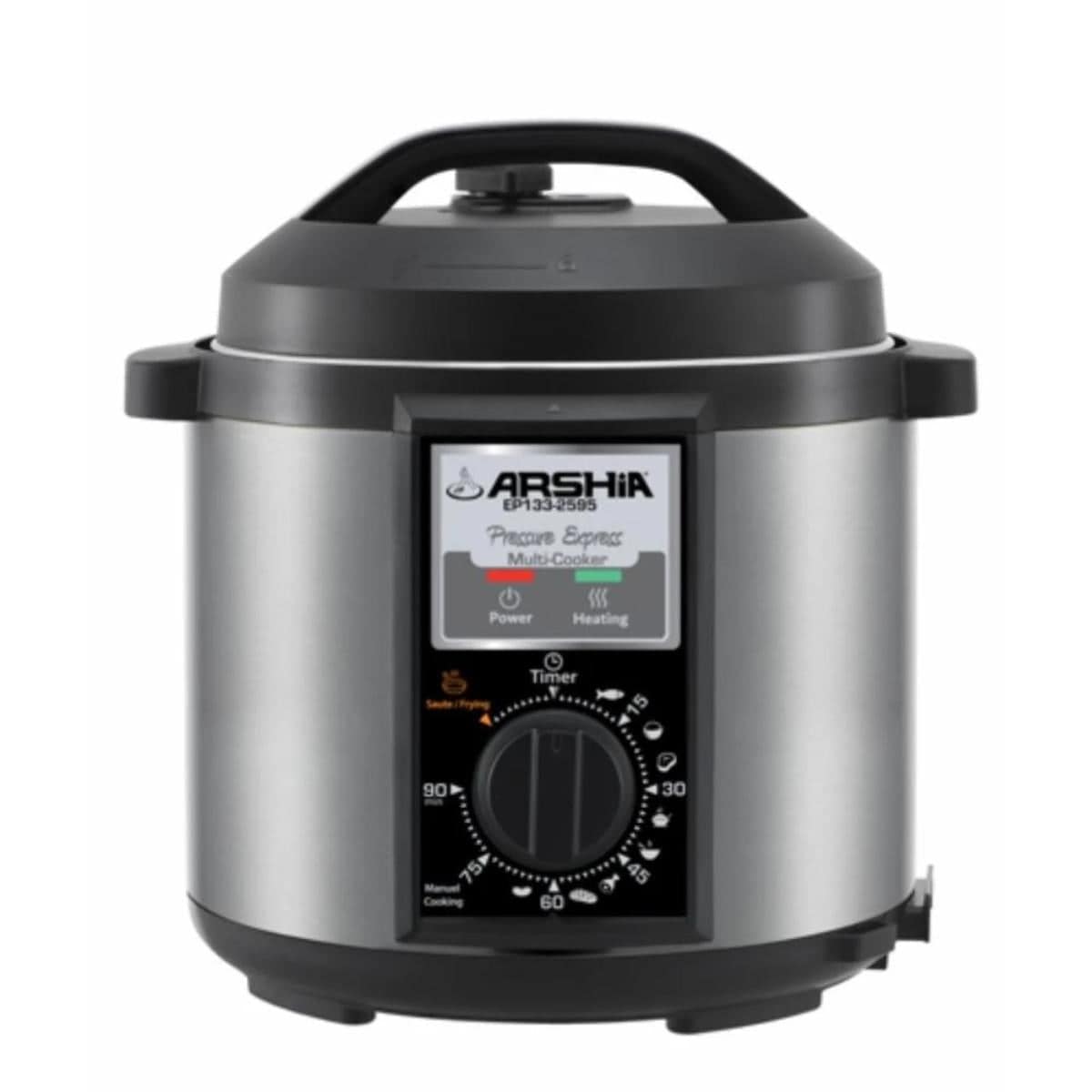 Arshia Pressure Cookers, 6Lit, 1000Watts, Silver