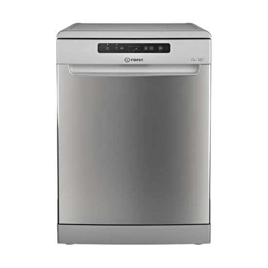 Indesit Dishwasher Freestanding A+++, 9Programmes, 14Sets, Auto Open Door, Stainless Steel