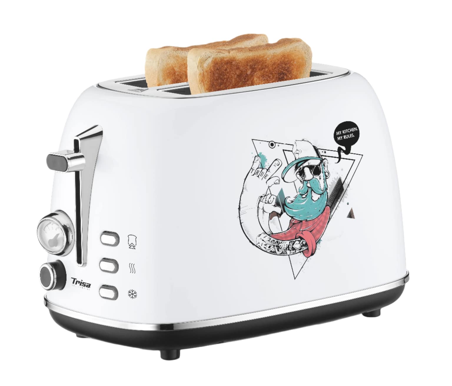 Trisa Toaster, 2Slices, 815Watts, Street Art