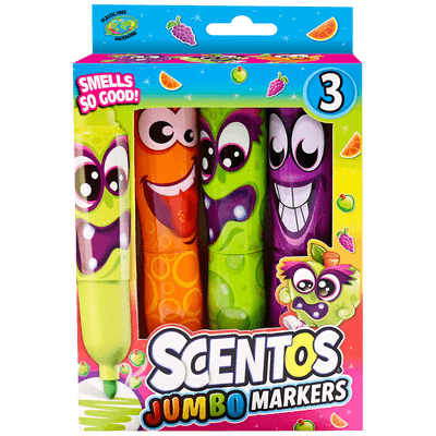 Funny Jumbo Face Markers - 3 Pack Asst