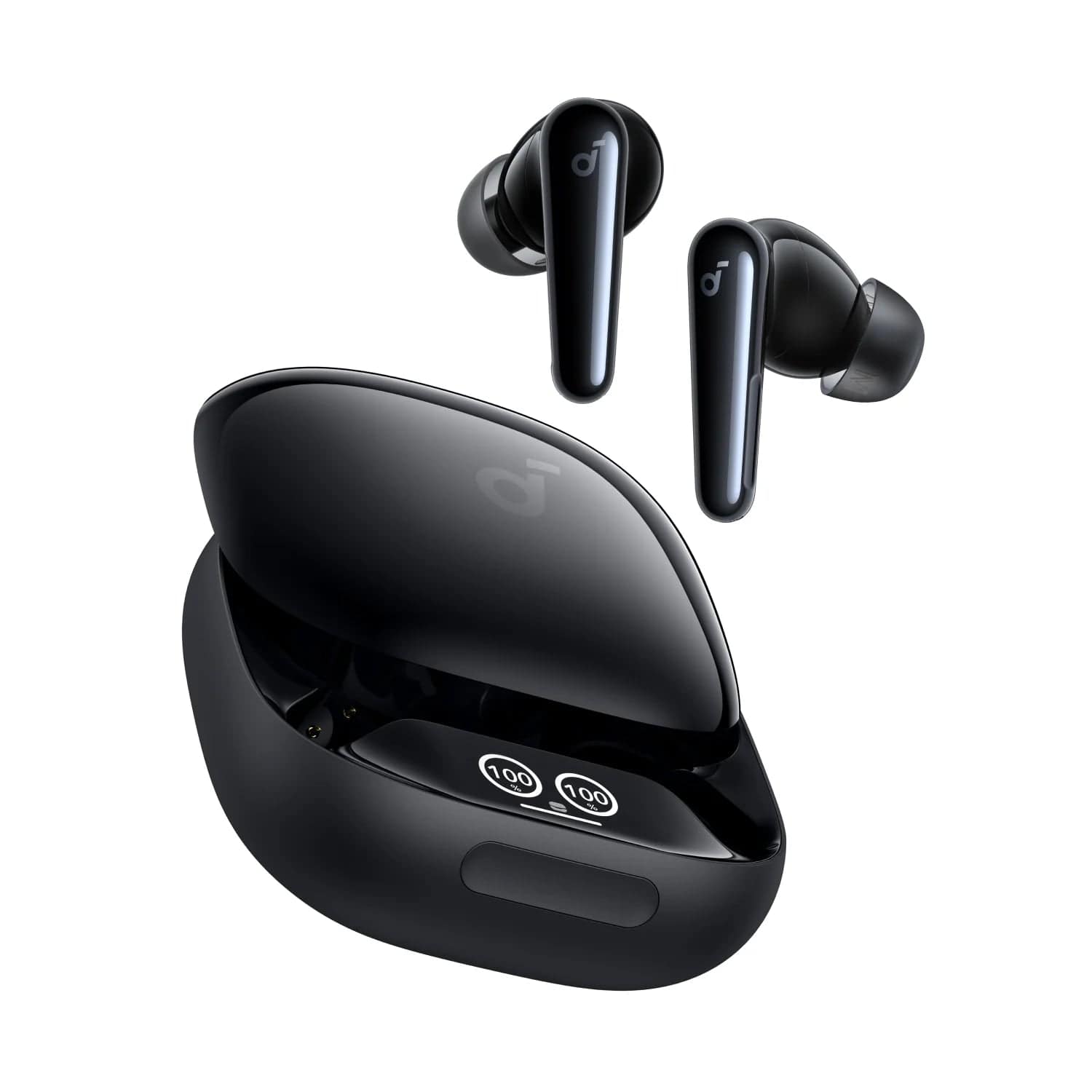سماعات لاسلكية اسود Liberty 4 Pro بـ7 مستشعرات لإلغاء الضوضاء لتجربة غامرة من Anker