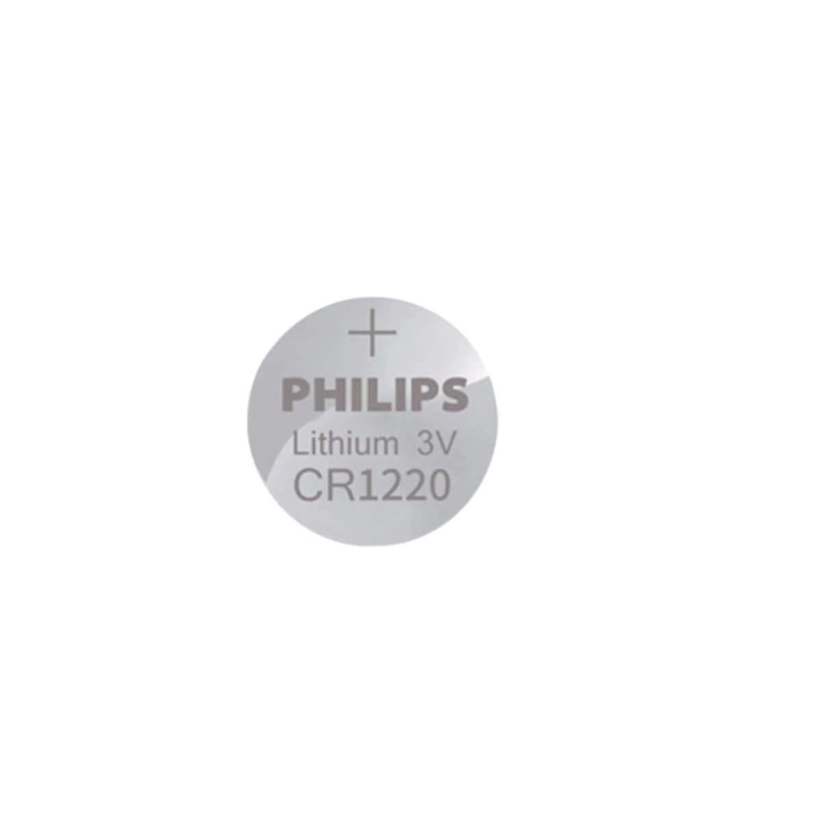 بطاريات ليثيوم كوين CR1220 من فيليبس - 3.0 فولت، عبوة 5 قطع، أداء موثوق ومتعدد الاستخدامات