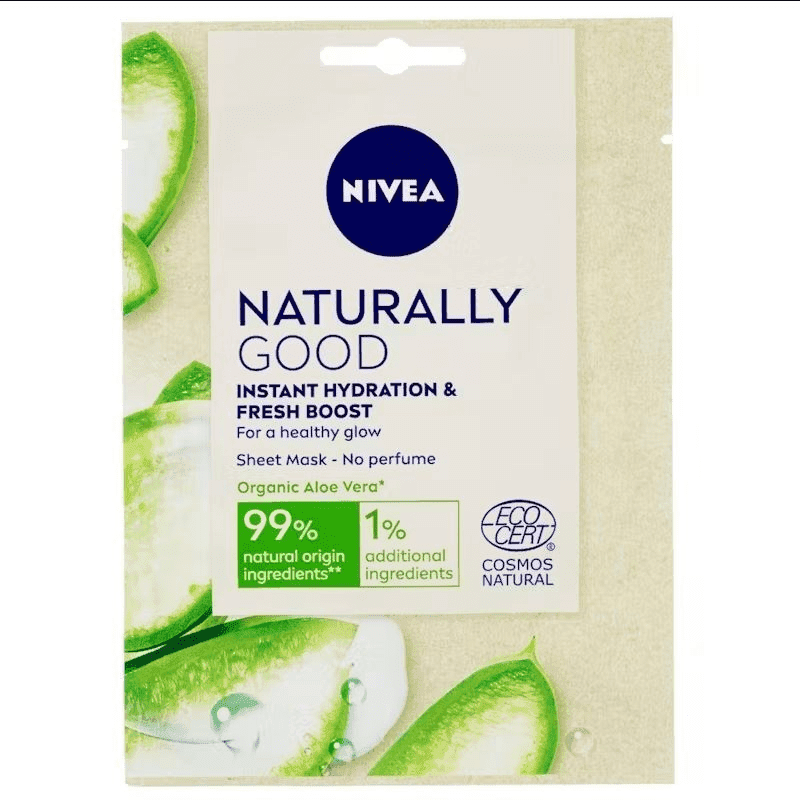 NIVEA Naturally Good Organic Aloe Vera Sheet Mask