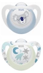 NUK Star Light Box Soother Silicone Size 2