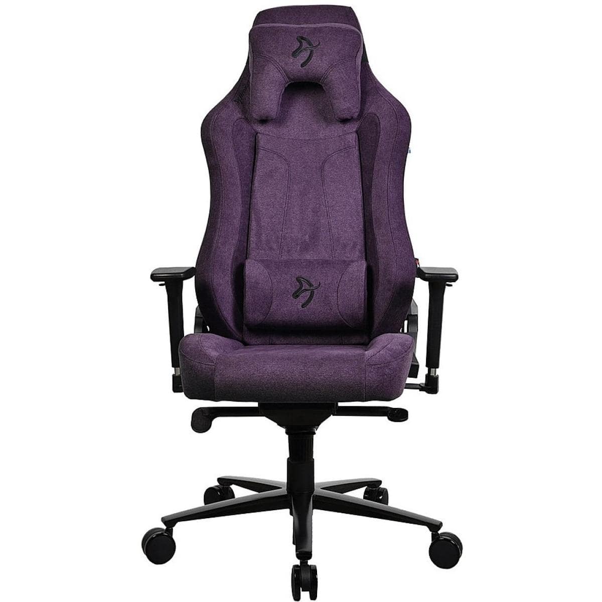 Arozzi Vernazza Soft Fabric Gaming Chair Multi-Dimensional Armrests Rocking & Lock-Tilt Function Adjustable Height & Backrest 3D Armrests - Purple