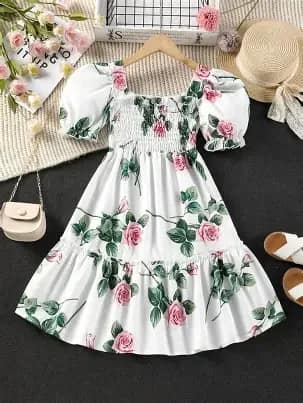 Floral Print Dress for Girls