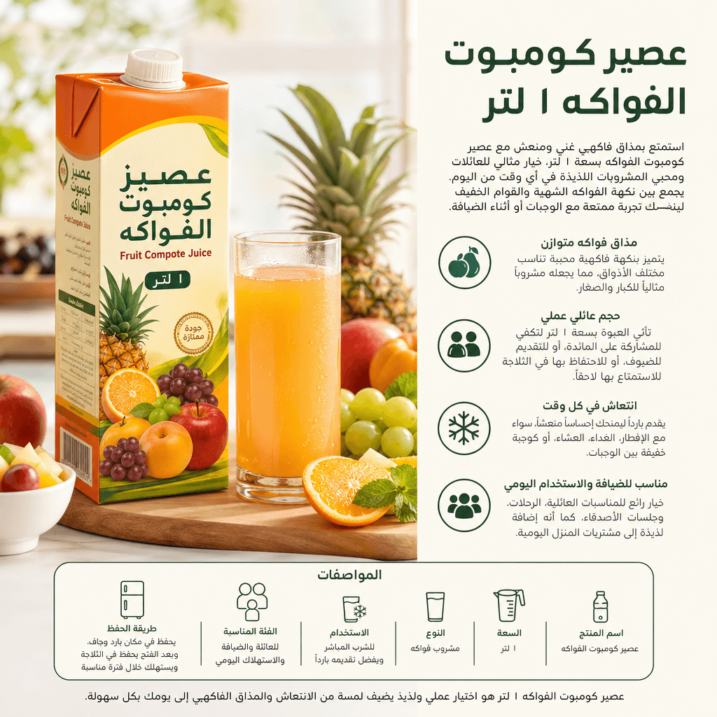 Fruit Compote Juice 1L