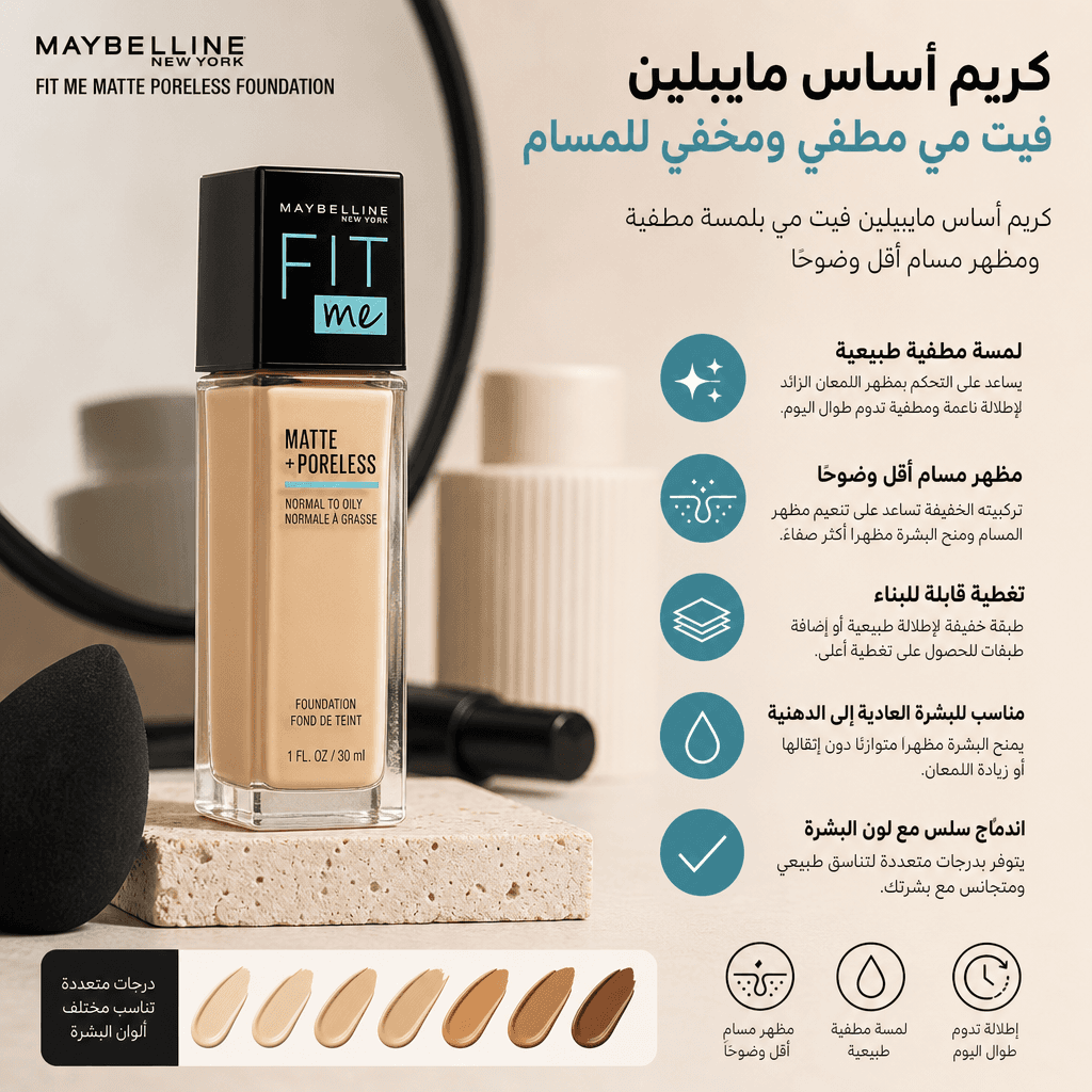 Maybelline Fit Me Matte Poreless Foundation
