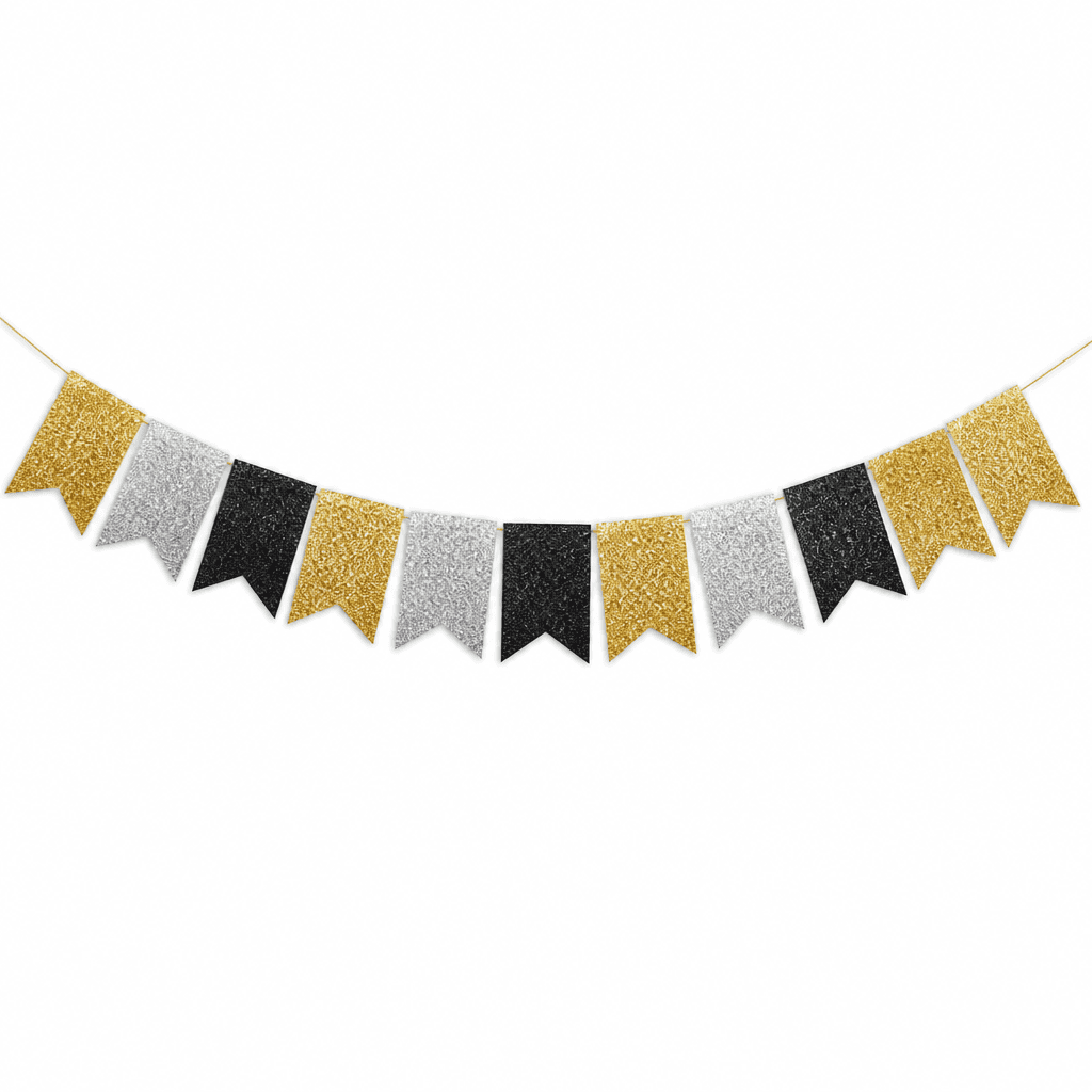 New Year Glitter Banner