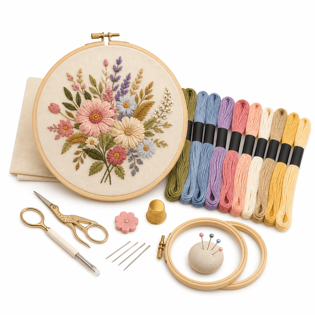 Advanced Embroidery Kit Floral