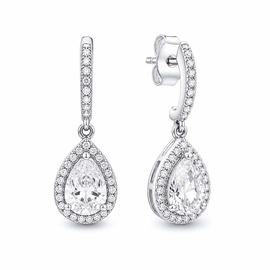 Pandora Sparkling Teardrop Earrings