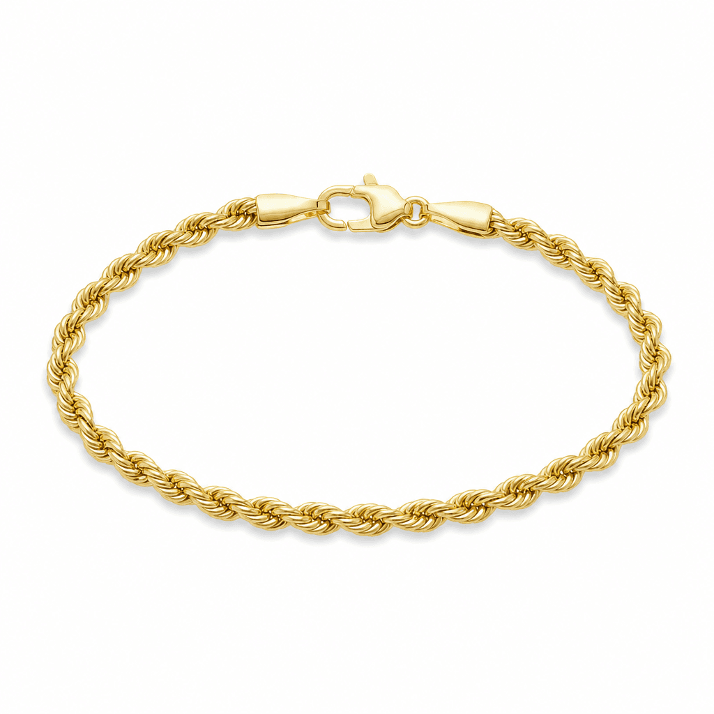 Zales 14K Gold Rope Bracelet