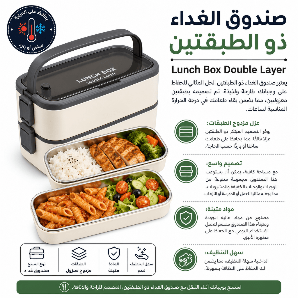 Lunch Box Double Layer
