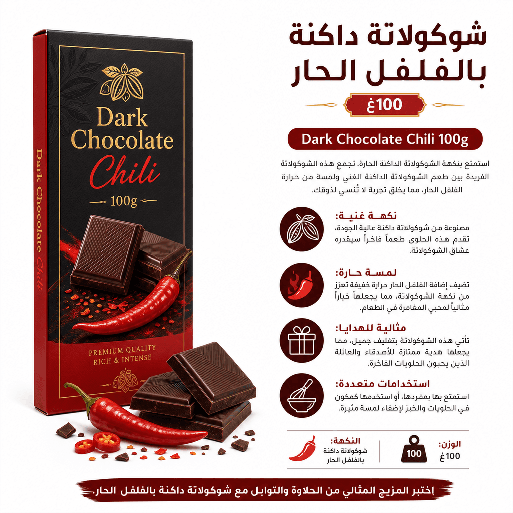 Dark Chocolate Chili 100g