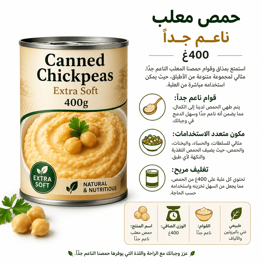 Canned Chickpeas Extra Soft 400g