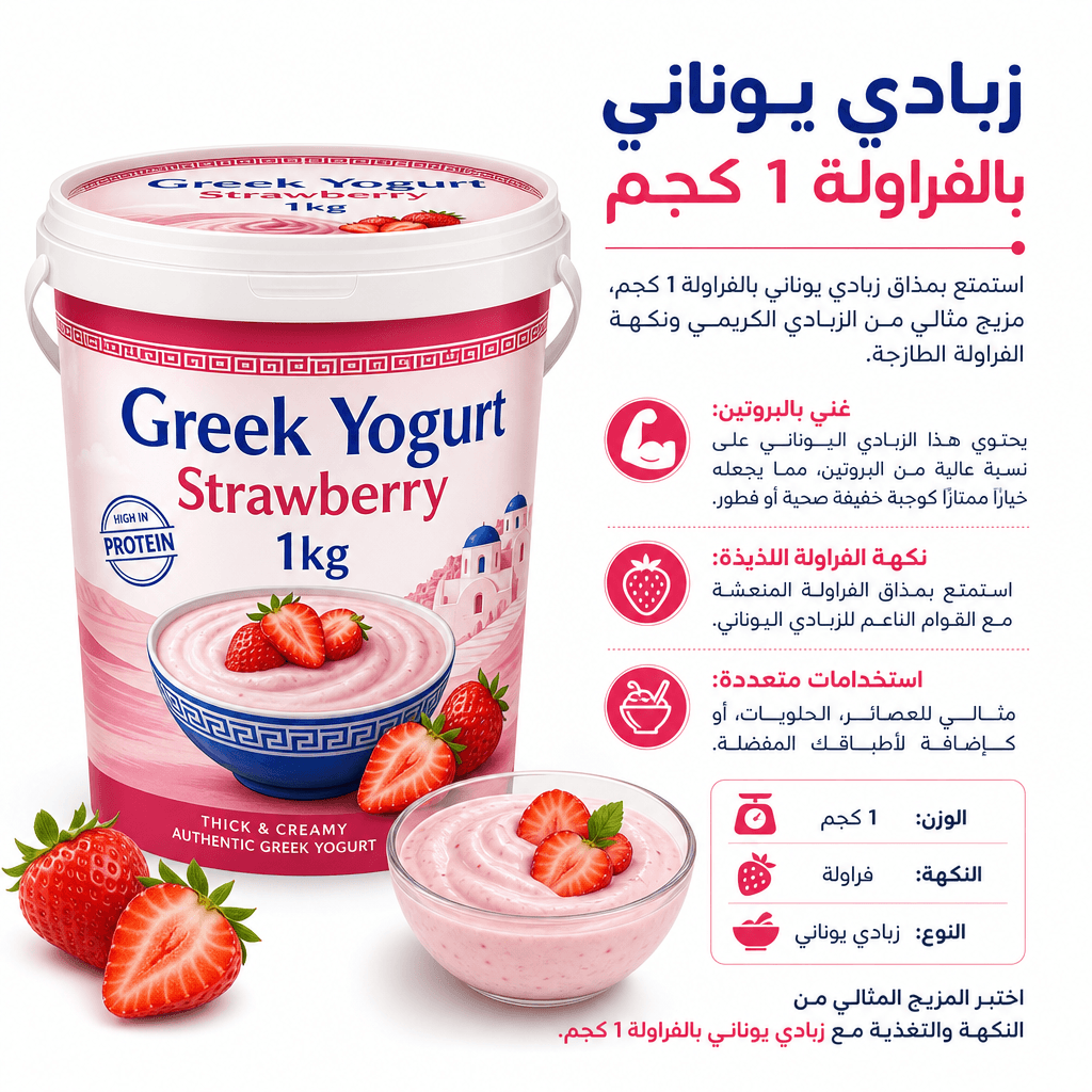Greek Yogurt Strawberry 1kg