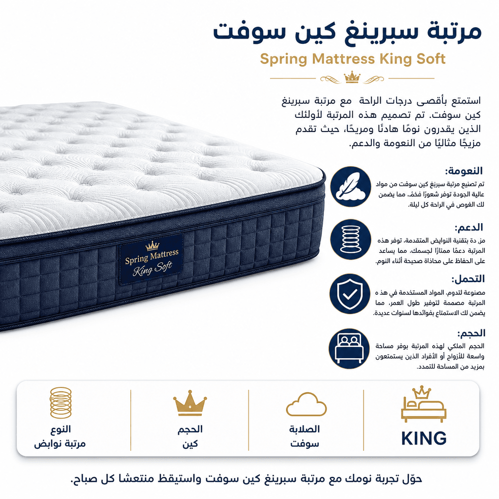 Spring Mattress King Soft