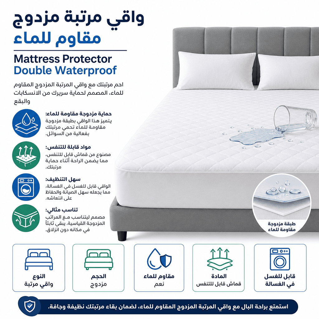 Mattress Protector Double Waterproof