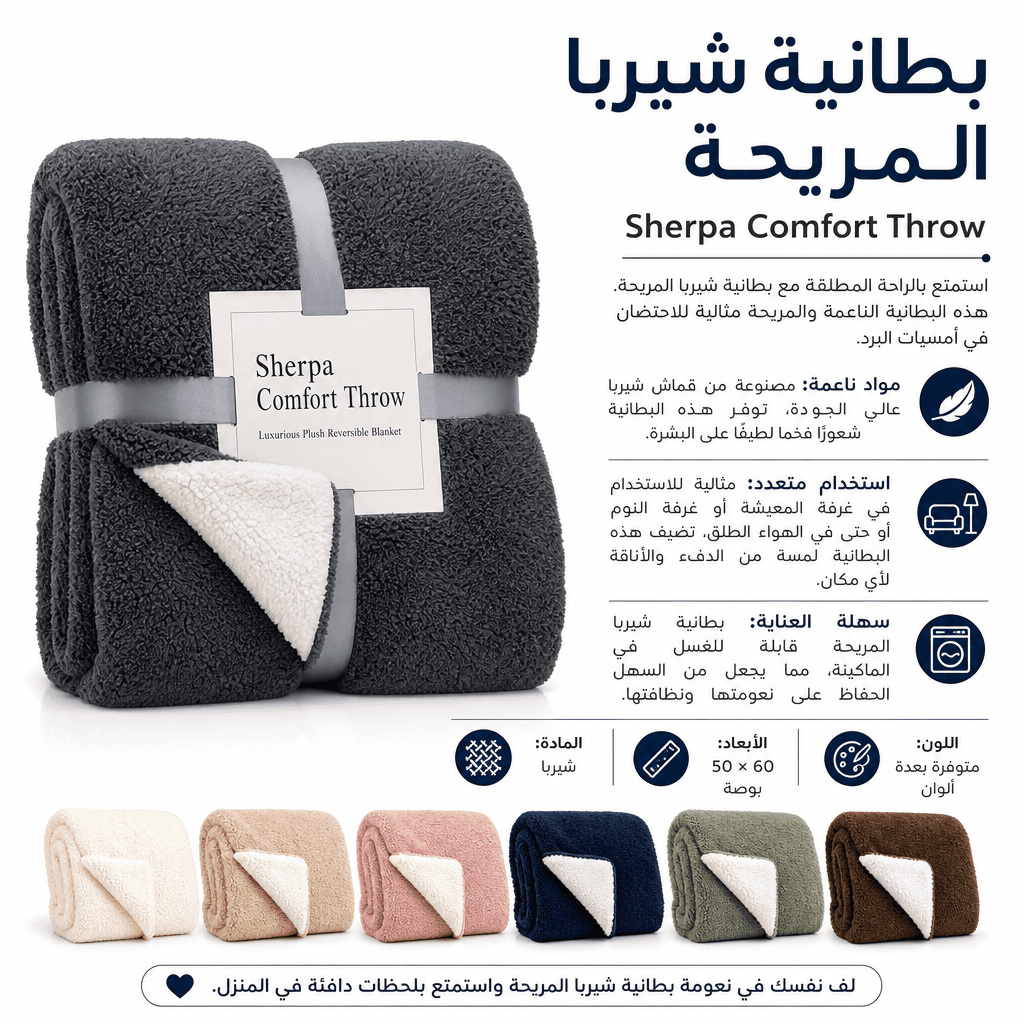 Sherpa Comfort Throw