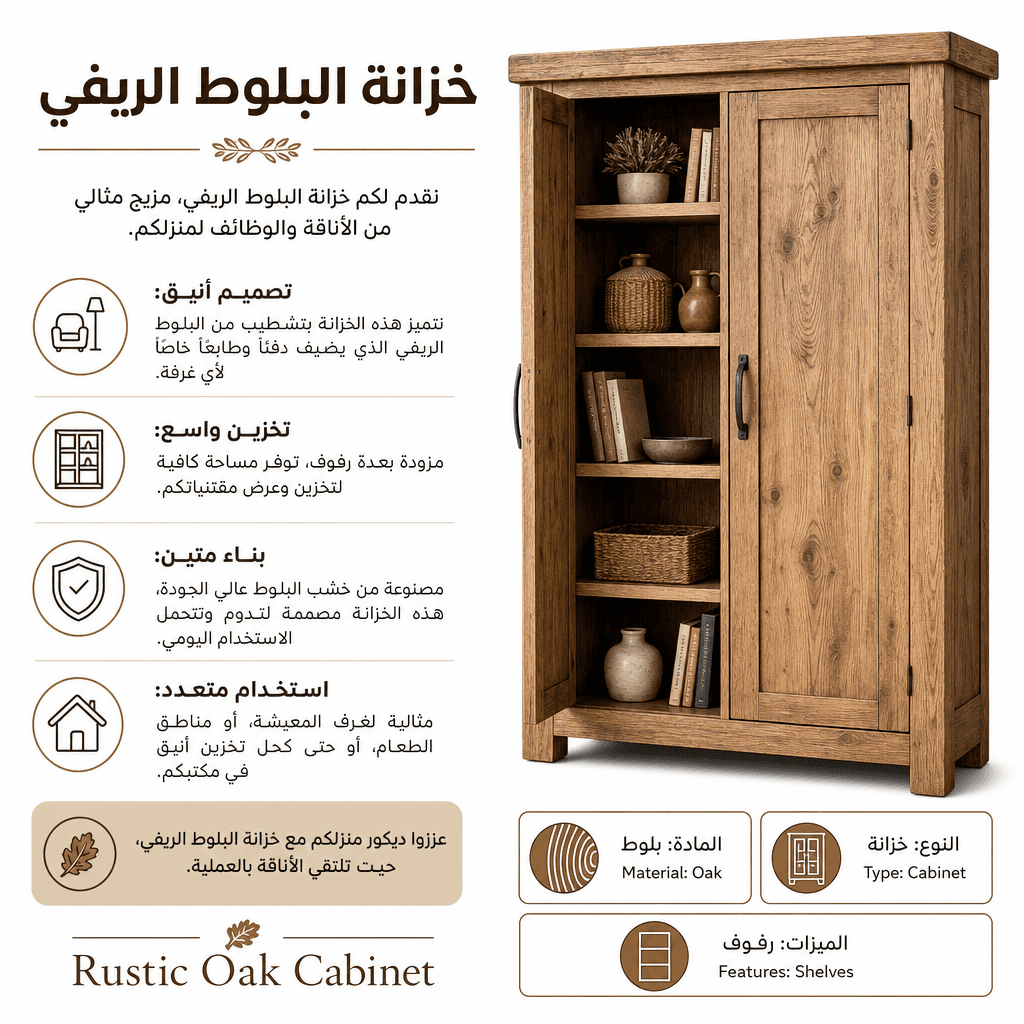 Rustic Oak Cabinet