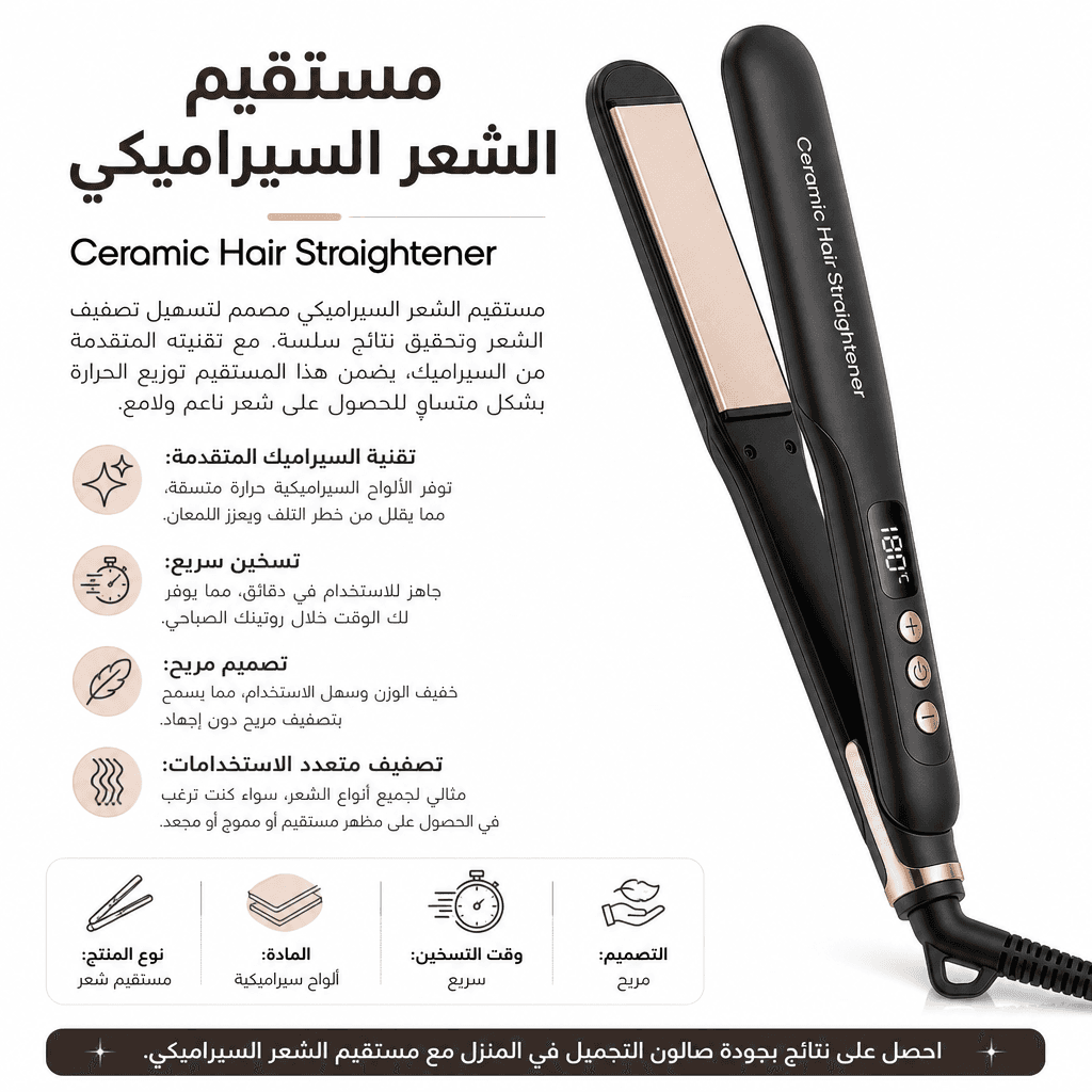 Ceramic Hair Straightener